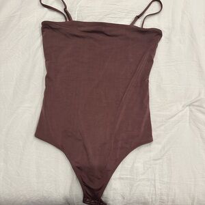 Express Muave Spaghetti Strap Bodysuit
